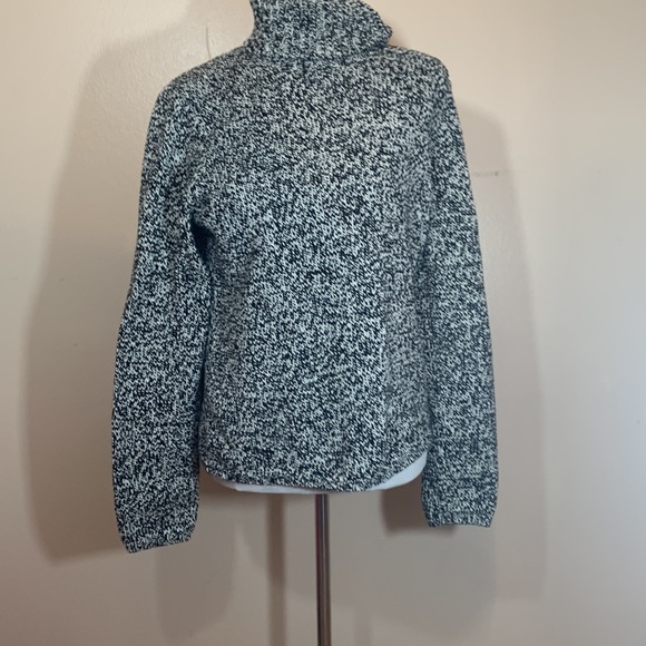 Jones New York Country Black/White Knit Convertible Turtle Neck - Picture 16 of 16